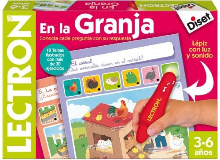 lectron en la granja, conecta pregunta con respuesta j. educativo