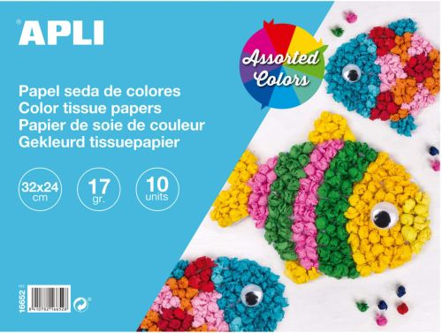 BLOC MANUALIDADES 10H PAPEL SEDA 32X24 17G