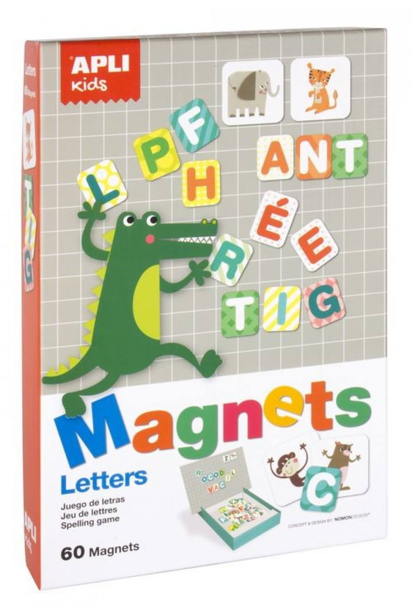 Juego magnetico con letras 60 piezas