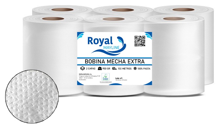  PACK/6 BOBINA MECHA LAMINADA 98M 600G ROYAL MALINE 