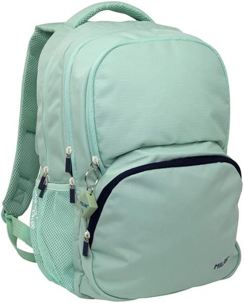 MOCHILA ESCOLAR 4 CREMALLERAS SERIE 1918 VERDE