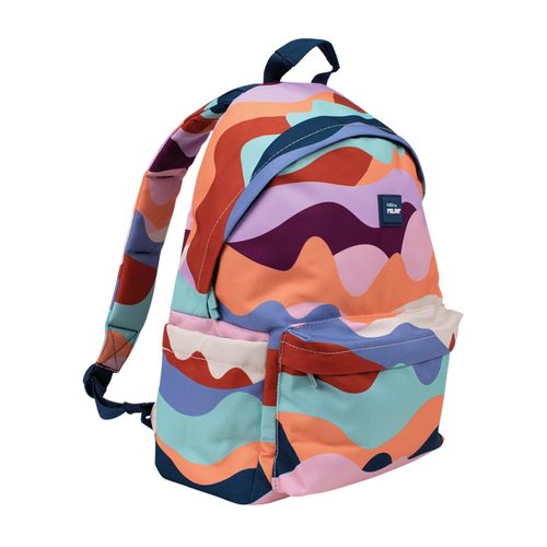 Mochila urbana clasica 2 cremalleras serie the fun multicolor 43x30x20 cm