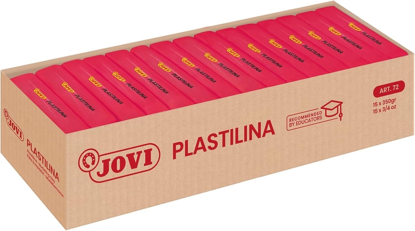  C/15 TACOS PLASTILINA JOVI 72 GRANDE 350G. RUBI 