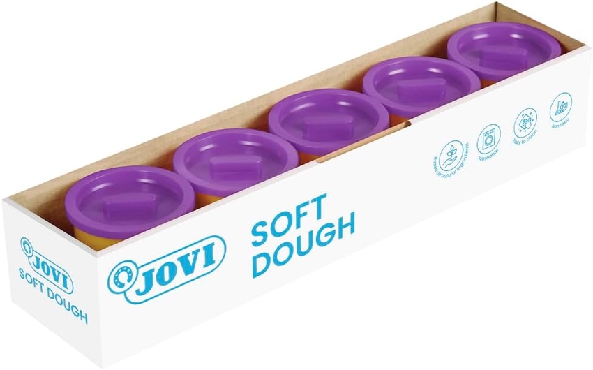  Pack 5 botes blandiver soft dough 110 g. color violeta 