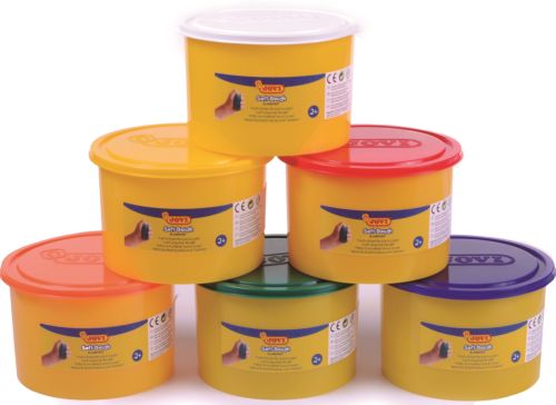  C/6 botes soft dough blandiver 460g colores surtidos 