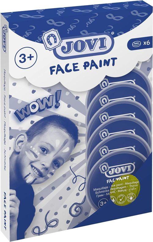  ESTUCHE 6 BOTES DE PINTURA FACIAL 8ML VERDE 