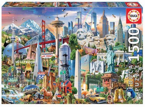 SIMBOLOS DE NORTE-AMERICA PUZZLE 1500 PIEZAS