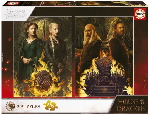 PUZZLE 2X500 PIEZAS CASA DEL DRAGON