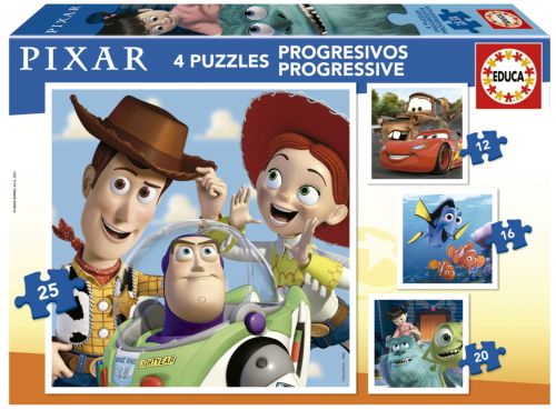 PUZZLE PROGRESIVO DISNEY PIXAR 12 16 20 25