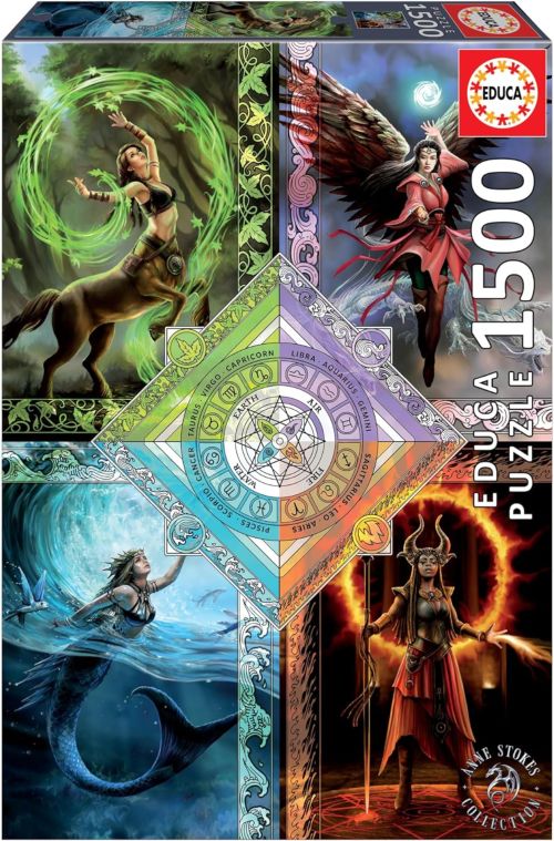 PUZZLE 1500 PIEZAS ELEMENTAL MAGIC STAR CHART ANNE STOKES