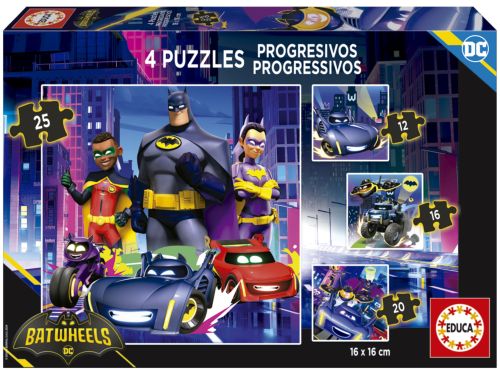 PUZZLE PROGRESIVO BATWHEELS 12-16-20-25 PIEZAS