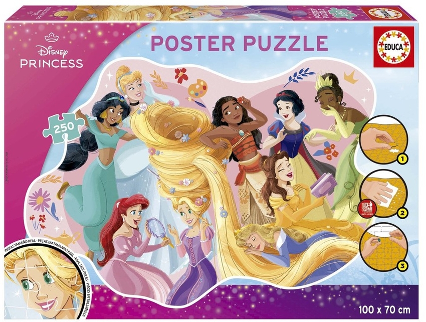  POSTER PUZZLE 250 PIEZAS PRINCESAS DISNEY 