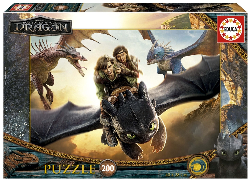  PUZZLE 200 PIEZAS COMO ENTRENAR A TU DRAGON 