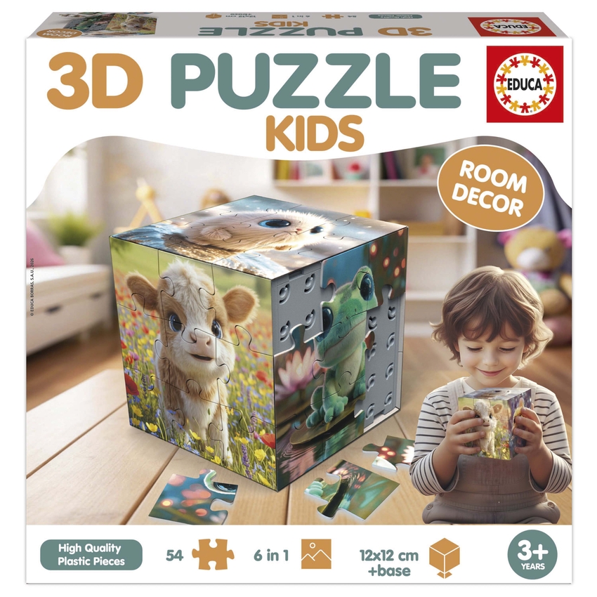  PUZZLE 3D ANIMALES BEBES 