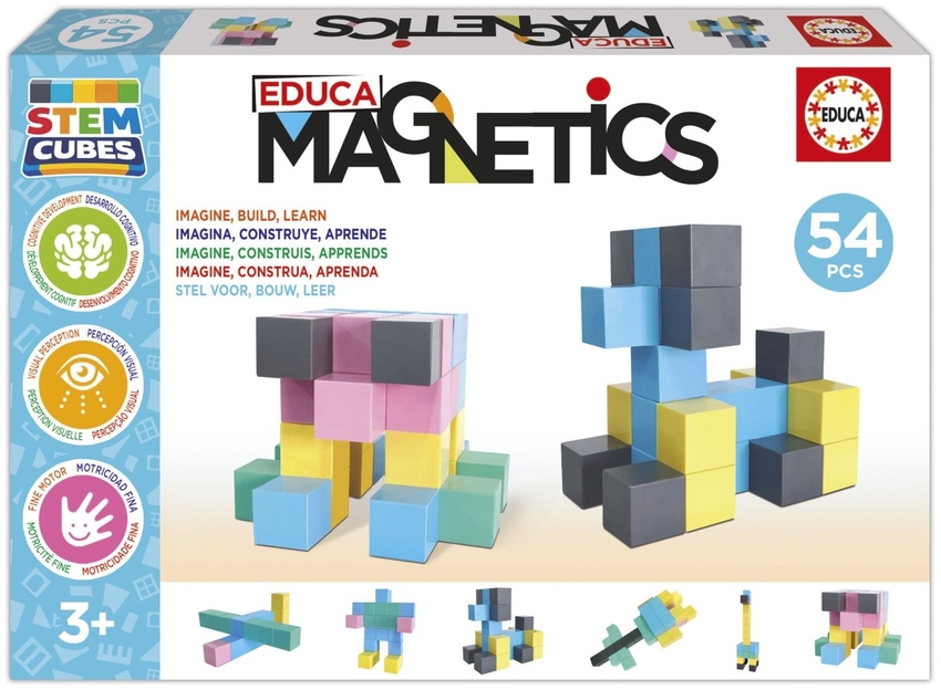 EDUCA MAGNETICS STEM CUBES 54 PIEZAS 