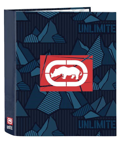 CARPETA FOLIO 4 ANILLAS 35MM LOMO ANCHO ECKO UNLTD. PEAKS 27x33x6cm