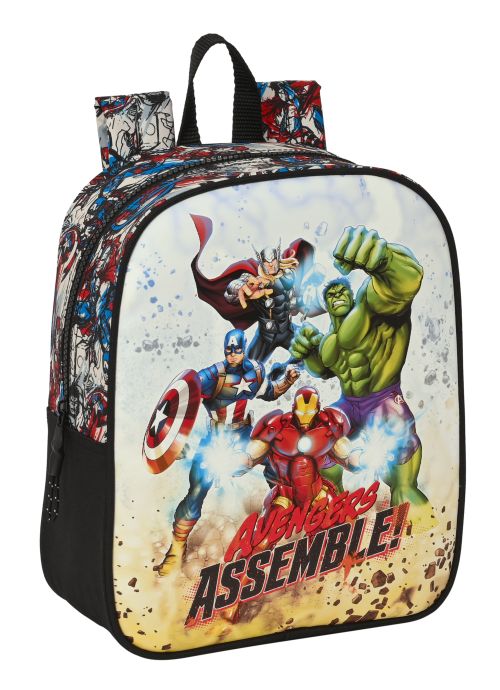 MOCHILA GUARDERIA ADAPTABLE CARRO AVENGERS FOREVER 22x27x1cm