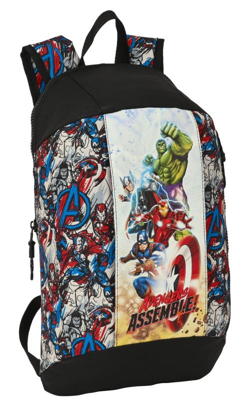 MINI MOCHILA CREMALLERA VERTICAL AVENGERS FOREVER 22x39x1cm