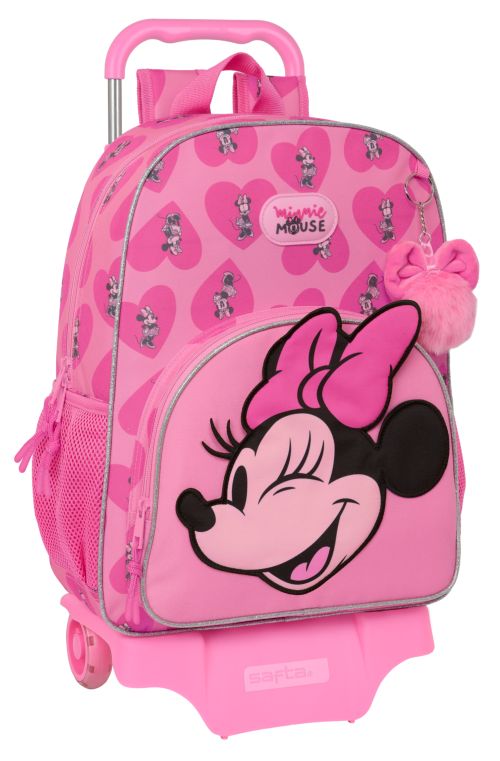 MOCHILA 180+CARRO 905 MINNIE MOUSE LOVING 33x42x14cm