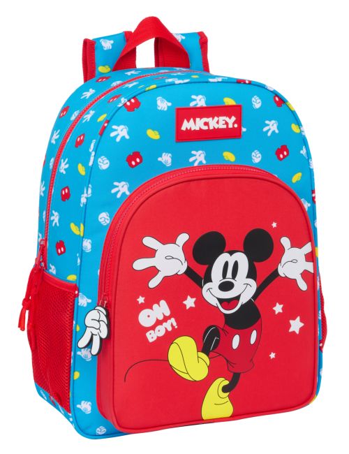 MOCHILA DE 33 CM ADAPTABLE CARRO MICKEY MOUSE FANTASTIC 33x42x14cm