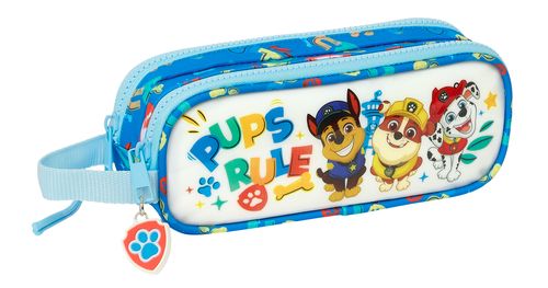 PORTATODO DOBLE PAW PATROL PUPS RULE 21x8x6CM