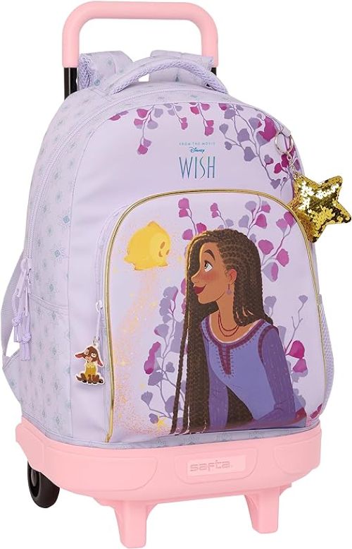 MOCHILA GRANDE CON RUEDAS COMPACT WISH 33X22X45CM