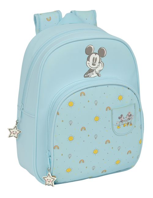 MOCHILA INFANTIL ADAPTABLE CARRO MICKEY MOUSE BABY 28x34x10CM