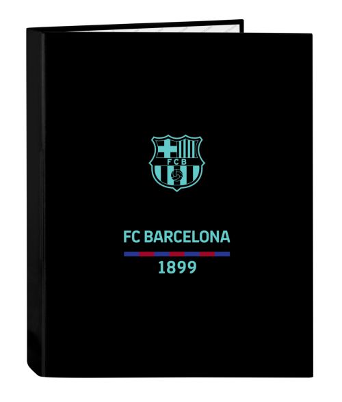 CARPETA FOLIO 4 ANILLAS MIXTAS F.C.BARCELONA 3ª EQUIPACION 26,5x33x4cm