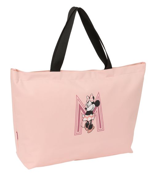 BIG SHOPPING BAG MINNIE BLUSH 54x34x13CM