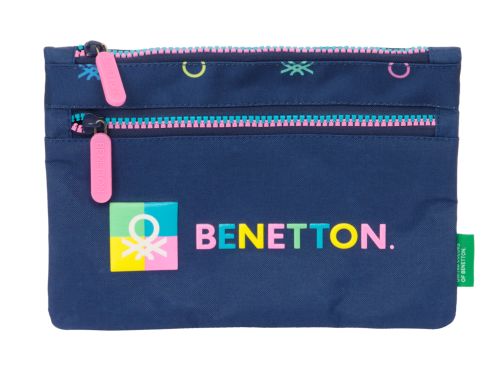 PORTATODO GRANDE 2 CREMALLERAS BENETTON COOL 23x16x3cm