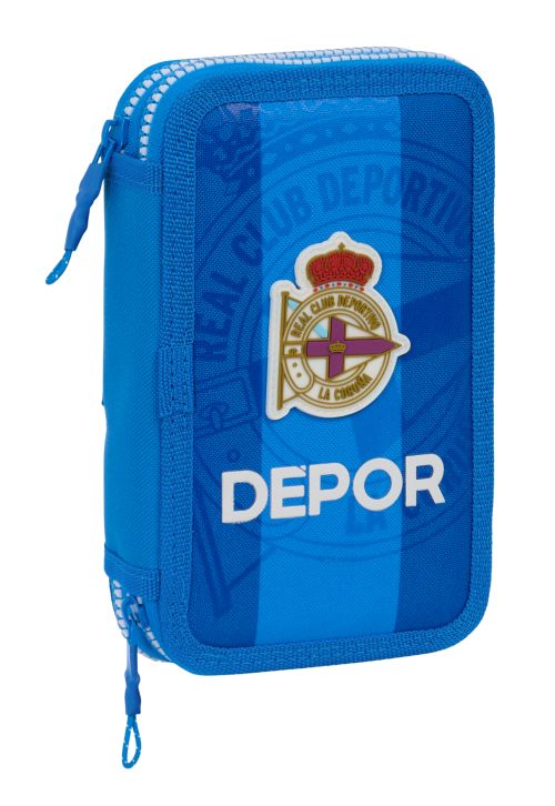 PLUMIER DOBLE PEQUEÑO 28 PIEZAS REAL DEPORTIVO DE LA CORUÑA 12,5x19,5x4cm