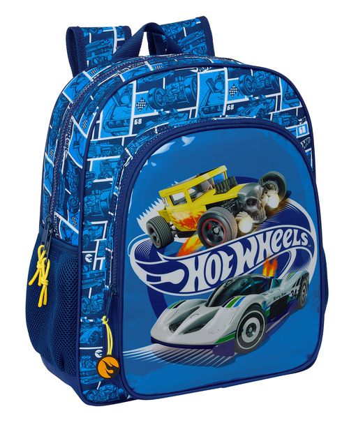 MOCHILA JUNIOR ADAPTABLE CARRO HOT WHEELS SONNY 32x38x12CM