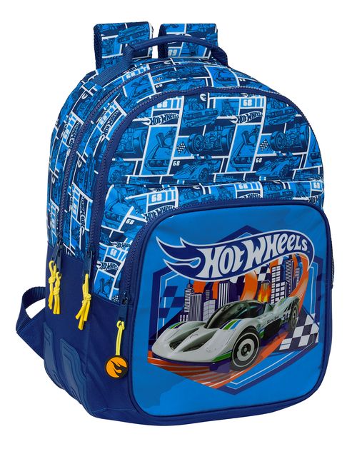 MOCHILA DOBLE ADAPTABLE CARRO HOT WHEELS SONNY 32x42x15CM