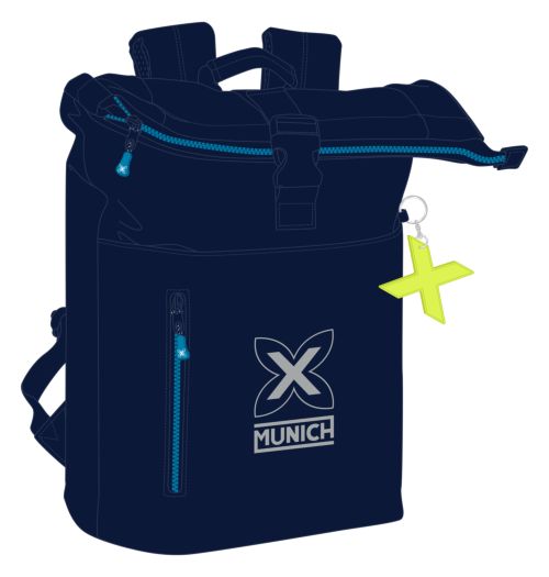 MOCHILA SOLAPA PARA PORTATIL 15,6'' MUNICH NAUTIC 28x42x13cm