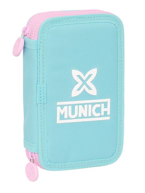 PLUMIER DOBLE PEQUEÑO 28 PIEZAS MUNICH HEAVEN 12,5x19,5x4CM