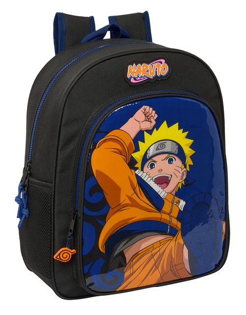 MOCHILA JUNIOR ADAPTABLE CARRO NARUTO NINJA 32x38x12CM