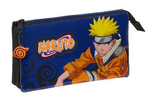 PORTATODO TRIPLE NARUTO NINJA 22x12x3CM