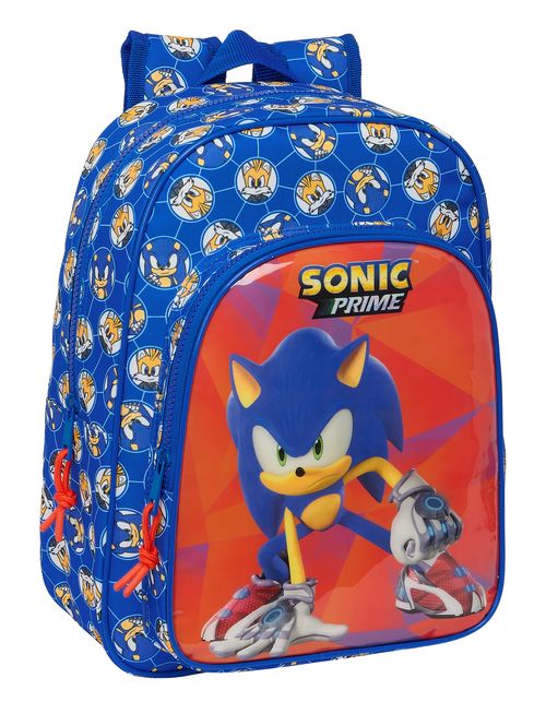 MOCHILA INFANTIL ADAPTABLE CARRO SONIC PRIME 26x34x11CM