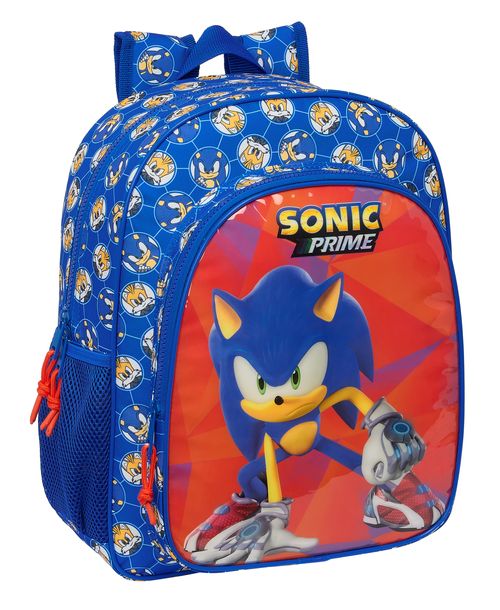 MOCHILA JUNIOR ADAPTABLE CARRO SONIC PRIME 32x38x12CM