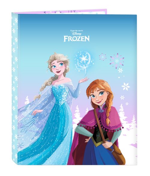 CARPETA FOLIO 4 ANILLAS MIXTAS FROZEN COOL DAYS 26,5x33x4CM