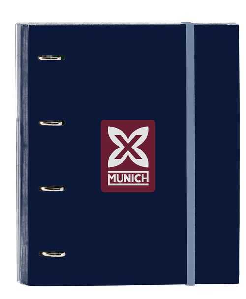 CARPETA 4 ANILLAS 35MM CON RECAMBIO MUNICH ROYAL 27x32x3,5CM