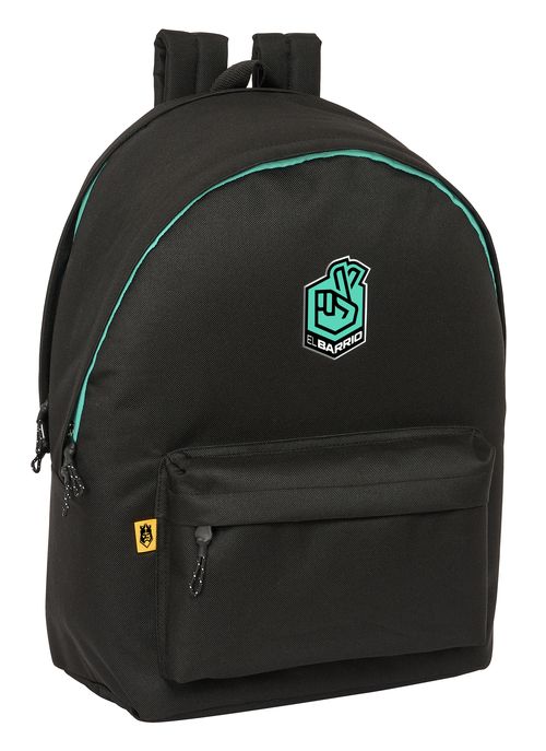 MOCHILA DOBLE PARA PORTATIL 15,6 +USB KINGS LEAGUE EL BARRIO 31x44x18CM