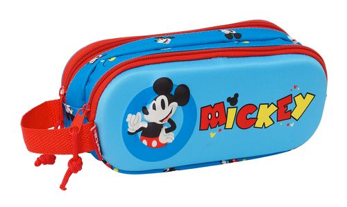 PORTATODO DOBLE 3D MICKEY MOUSE 21x8x6CM