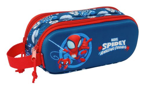 PORTATODO DOBLE 3D SPIDEY 21x8x6CM