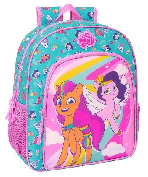 MOCHILA JUNIOR ADAPTABLE CARRO MY LITTLE PONY MAGIC 32x38x12CM