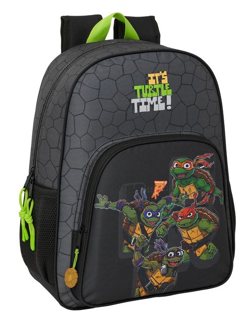 MOCHILA ADAPTABLE CARRO TORTUGAS NINJA 33x42x14CM