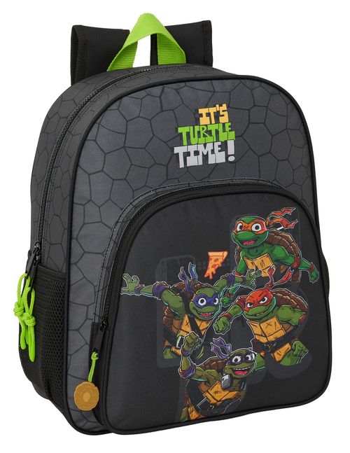 MOCHILA JUNIOR ADAPTABLE CARRO TORTUGAS NINJA 32x38x12CM