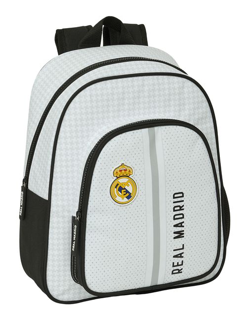 MOCHILA INFANTIL ADAPTABLE CARRO REAL MADRID 1ª EQUIPACION 24/25 28x34x10CM