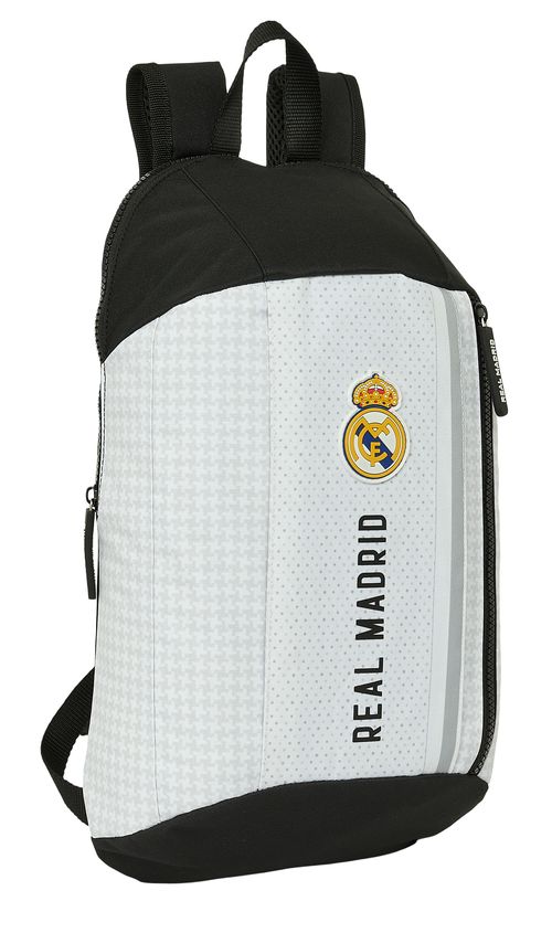 MINI MOCHILA CREMALLERA VERTICAL REAL MADRID 1ª EQUIPACION 24/25 22x39x10CM