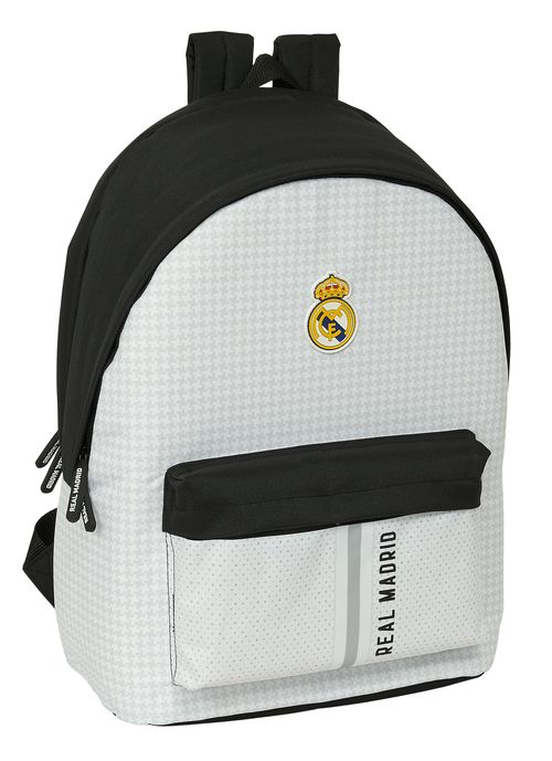 MOCHILA DOBLE PARA PORTATIL 15,6 +USB REAL MADRID 1ª EQUIPACION 24/25 31x44x18CM